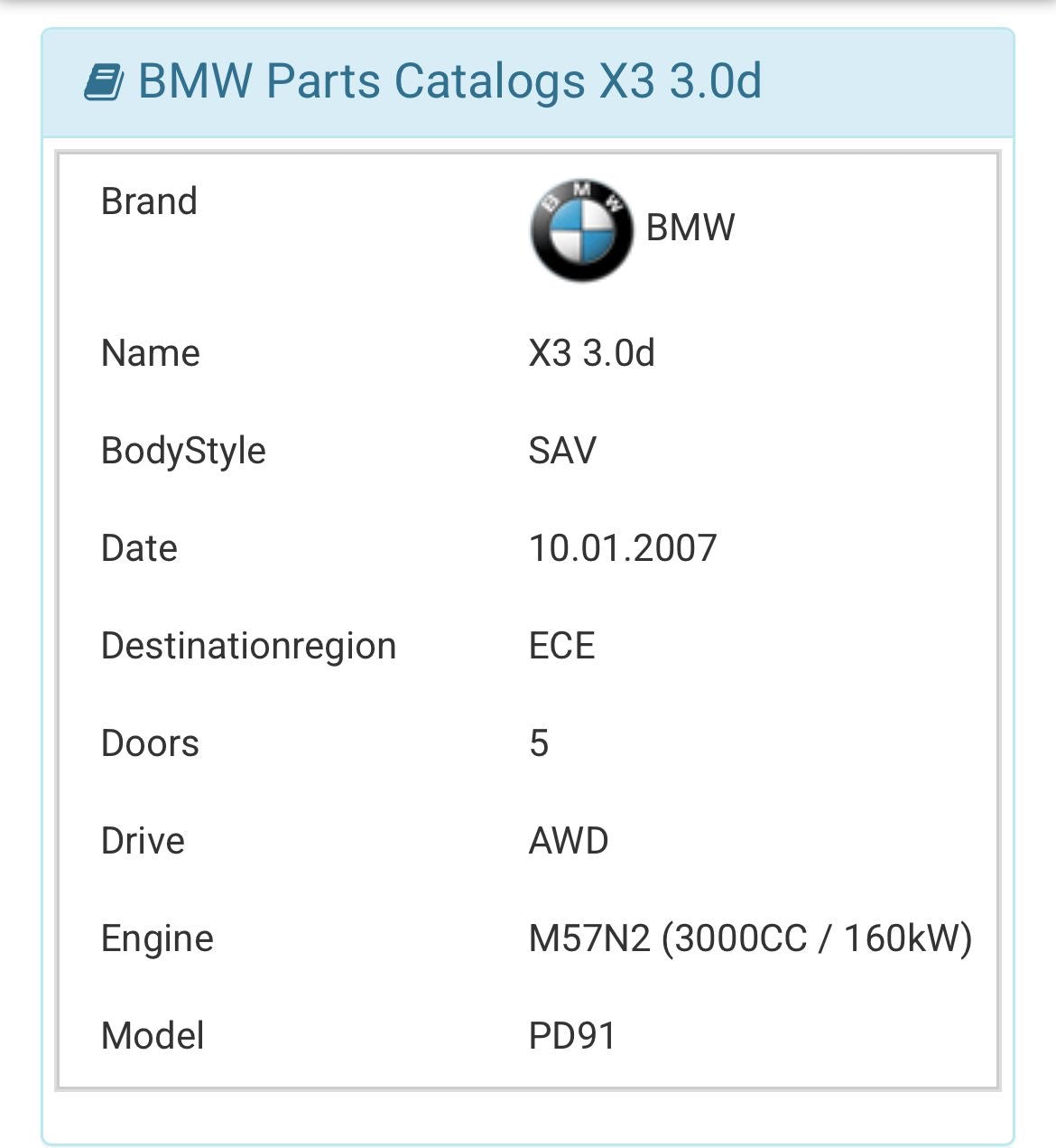 Moteur bmw x3 6 cylindres M57n2/engine BMW 6 cylinders M57n2