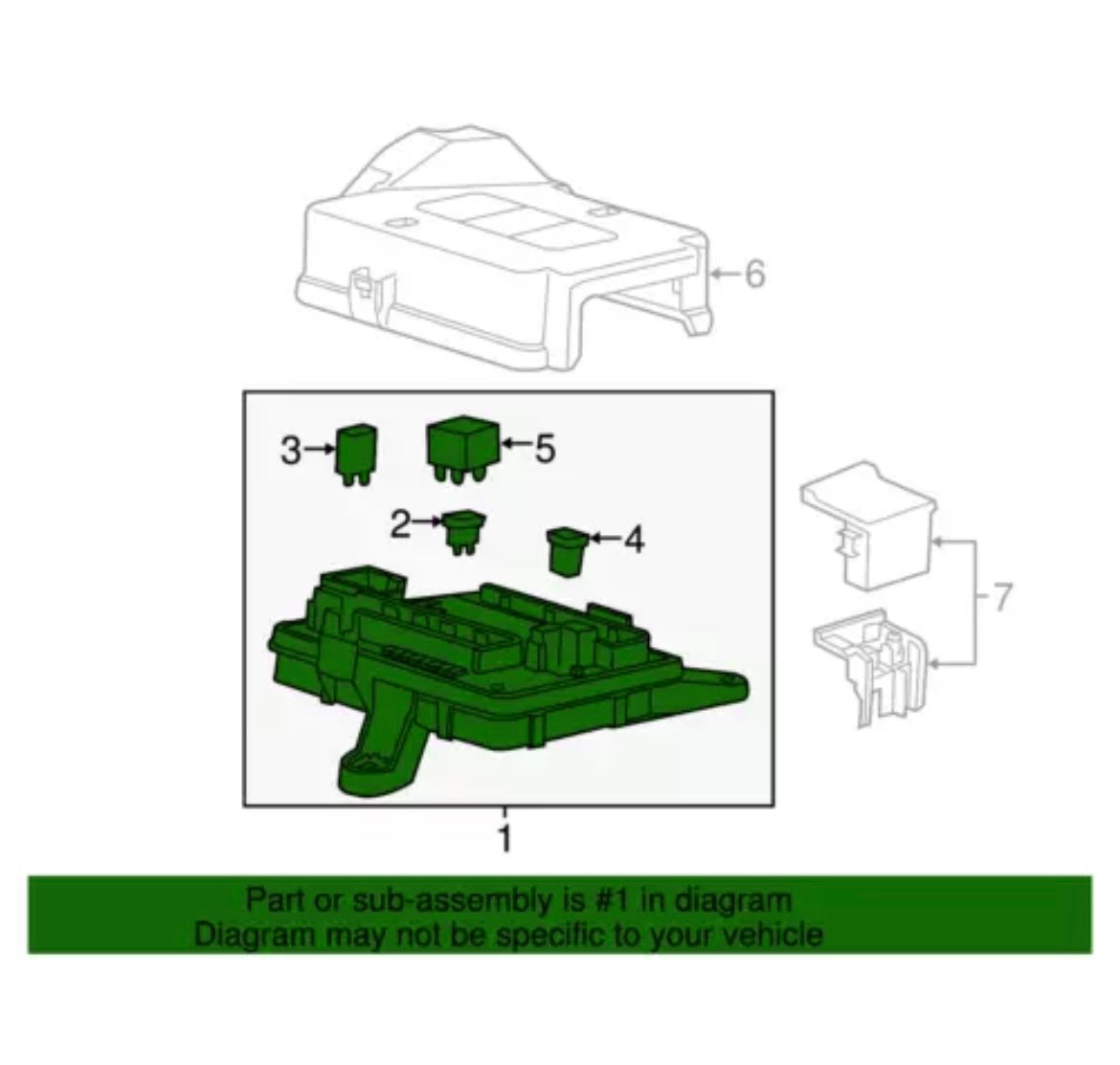 Véritable bloc de jonction harnais de câblage de corps GM 84044725 chevrolet camaro/ Genuine Body Wiring Harness Junction Box