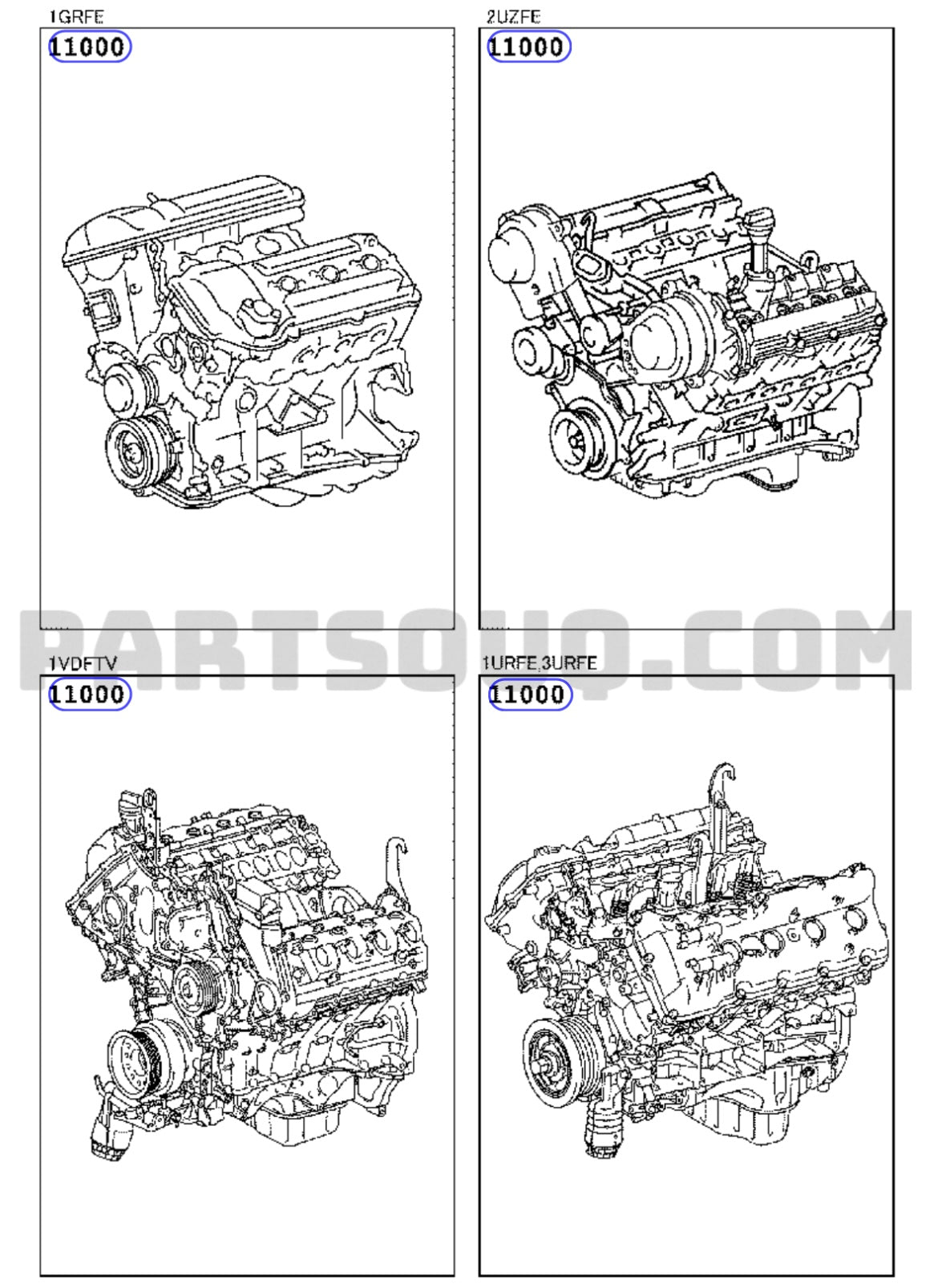 1VD Engine for Toyota landcruiser 4.5L V8 Abidjan pièces détachées