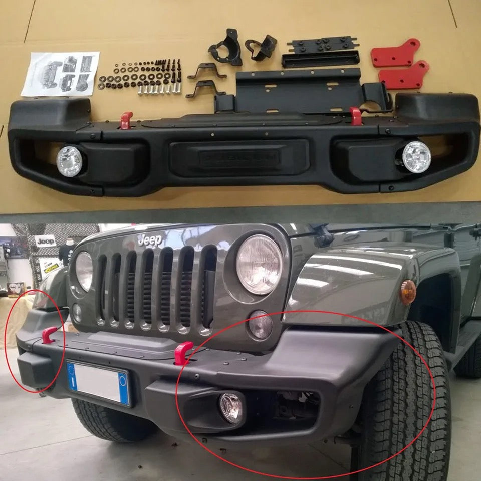J087 For Jeep For wrangler JK pare-chocs avant Front bumper 2007+ 10th Anniversary front bumper with corner