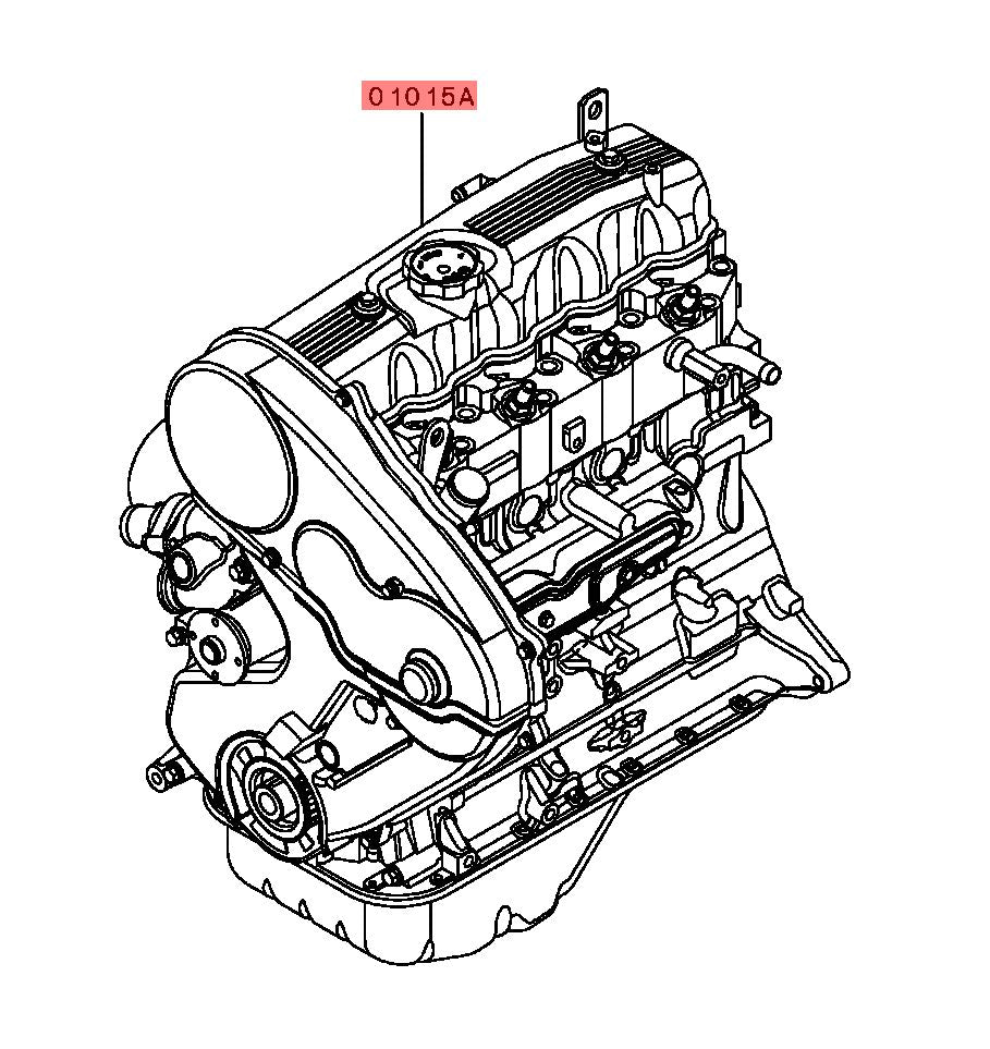 Moteur Engine Mitsubishi Hyundai 4D56T 4D56 4D56U D4BH