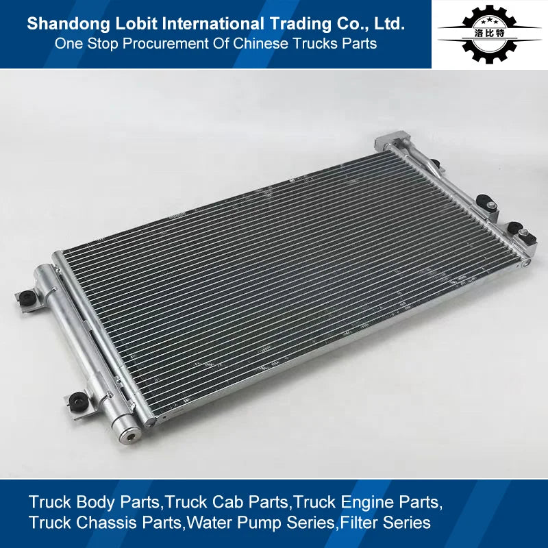 Condensateur Sinotruk HOWO 371 8x4 Truck Parts Air Conditioner Radiator Cooling Plate Water Tank High Quality Condenser Assembly WG1642821074