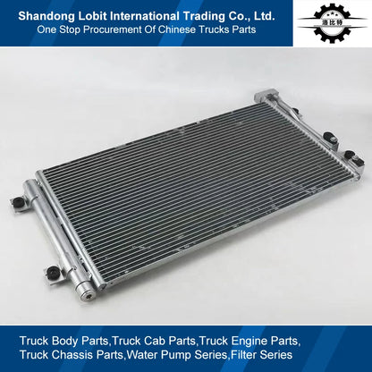 Condensateur Sinotruk HOWO 371 8x4 Truck Parts Air Conditioner Radiator Cooling Plate Water Tank High Quality Condenser Assembly WG1642821074