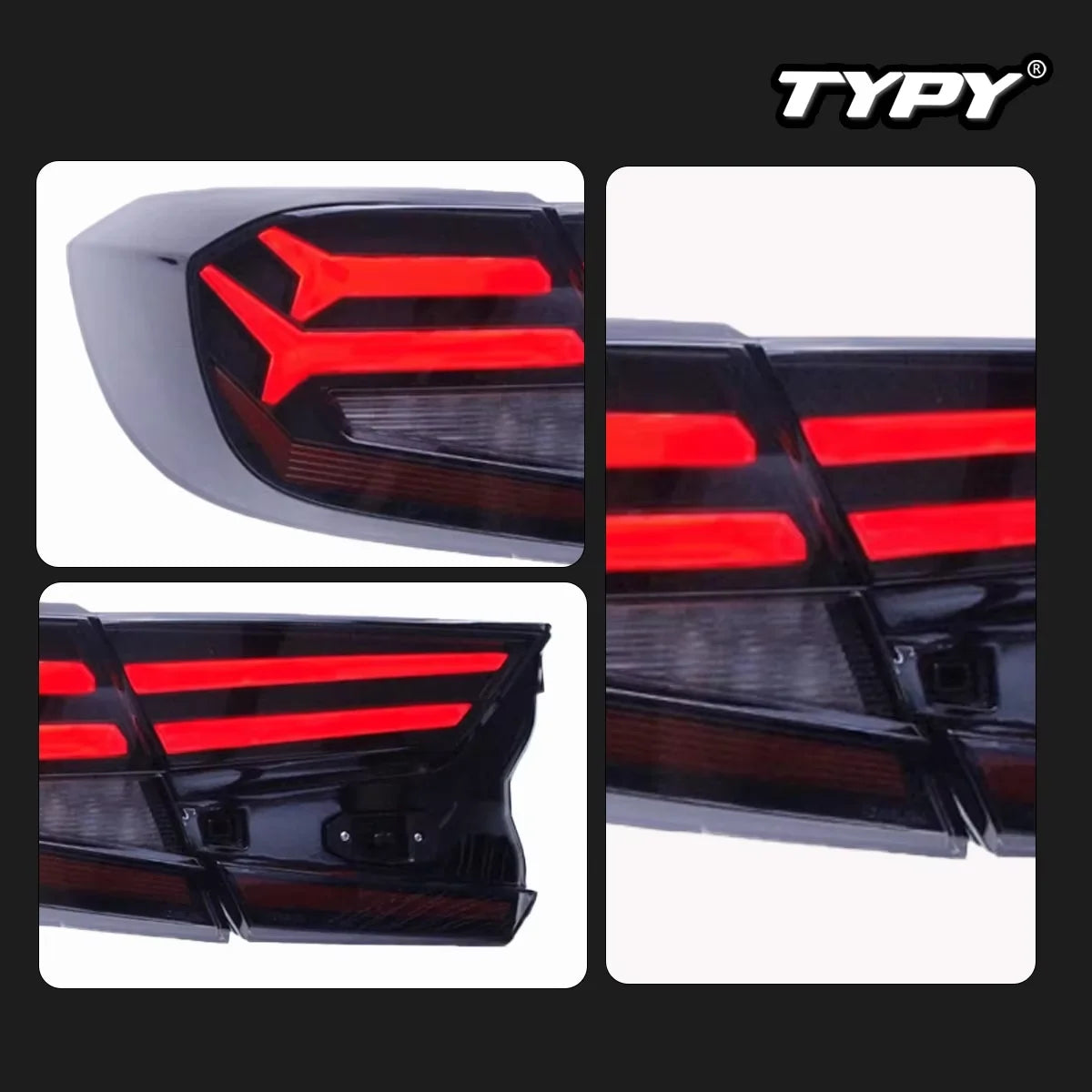 Feux arrières TYPY Car Light for Honda Accord 10th RGB 2018-2021 Taillight LED Projetor Tail Lamp Daytime Running Light Automotive Accessories