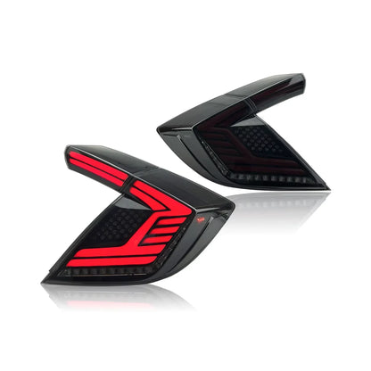 Feu arrière Auto Accessories LED Lights Rear Tail Lamps for Honda Civic Hatchback 10th Gen 2020 2021 Tail Light Assembly Dynamic Turn Signal