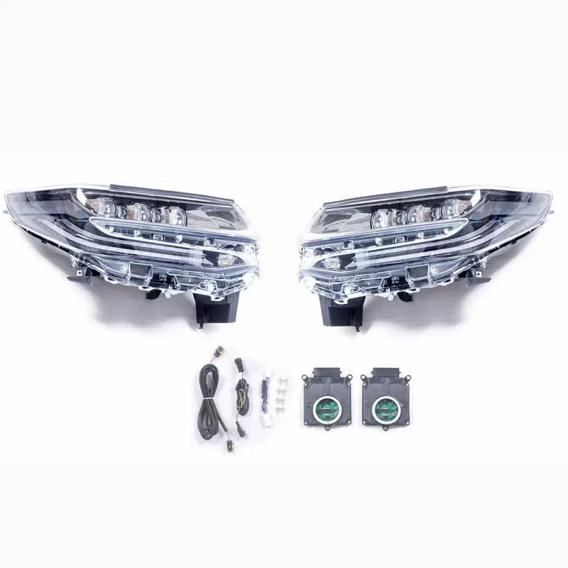 Alphard 2008-2014 Car Body Kits 2018 Upgrade 1:1 Front Rear Lip Tail Head Lights New Bumper for Series 35 Alphard 20 Series