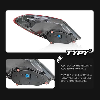 Feux arrières TYPY New LED Taillight Upgrade Modified Full Tail Lamp Car Accessories for Benz C Class W205 2015-2021 Dynamic Turn Signals