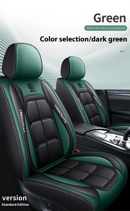 Housse de siège auto /Customized Luxury PU Leather Seat Cover Car Factory Directly Sales 5pcs Car Seat Cover