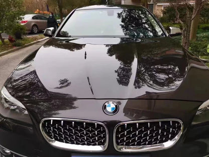 Calandre New High Quality ABS Plastic Front Grilles 2010-2017 for 5 F10 Full Black/Black Frame Chrome Diamond Point/Diamond Chrome
