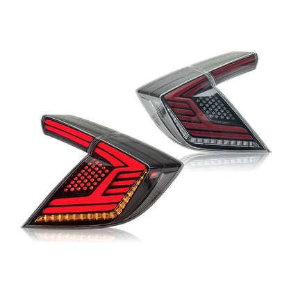 Feu arrière Auto Accessories LED Lights Rear Tail Lamps for Honda Civic Hatchback 10th Gen 2020 2021 Tail Light Assembly Dynamic Turn Signal