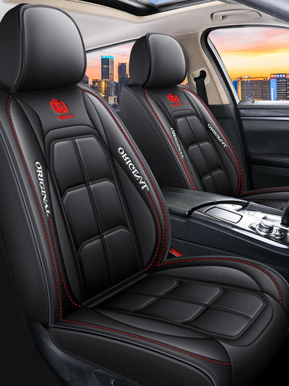 Housse de siège auto /Customized Luxury PU Leather Seat Cover Car Factory Directly Sales 5pcs Car Seat Cover