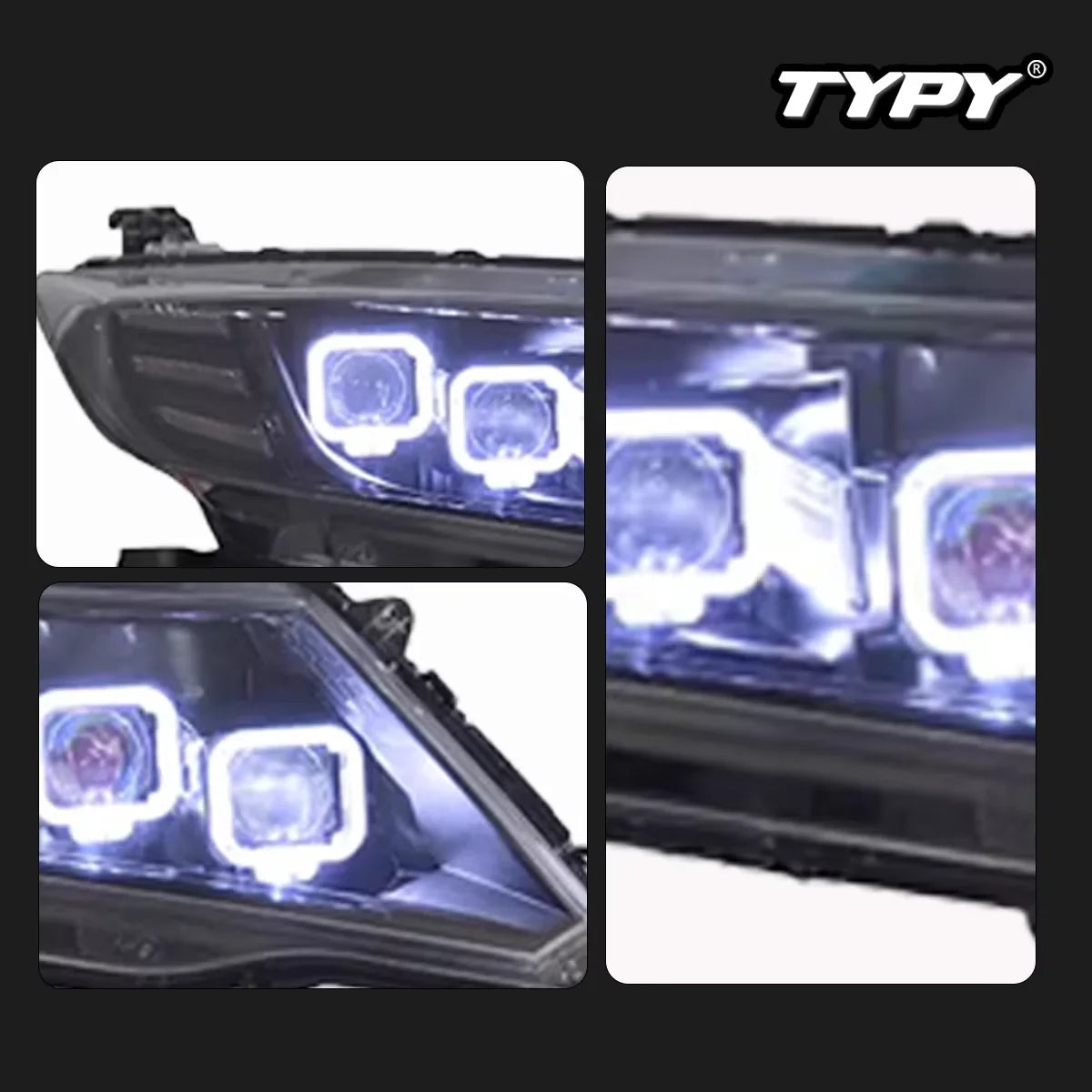 TYPY Car Light for Honda CITY 2015-2019 Headlight LED Projetor Head Lamp Daytime Running Light Automotive Accessories