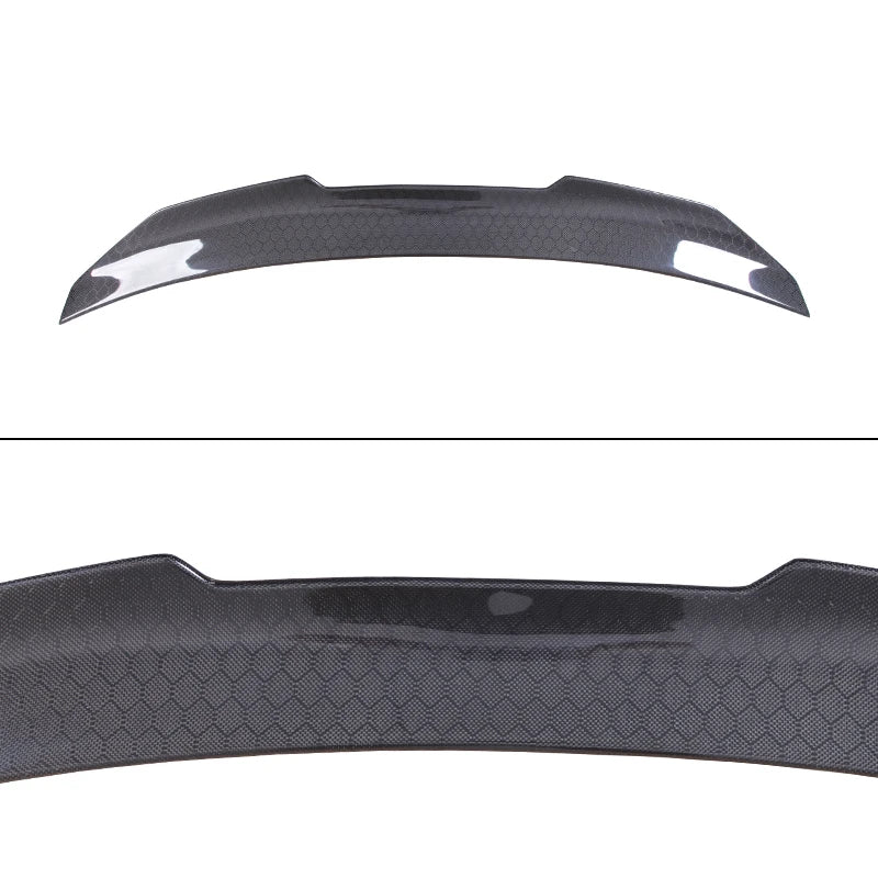 DGRCCS AUDI A4 B8 Sedan PSM Style Honeycomb Carbon Fiber Polished Finish UV Clear Paint Rear Spoiler Rear Bumper 2007-2011 NOT