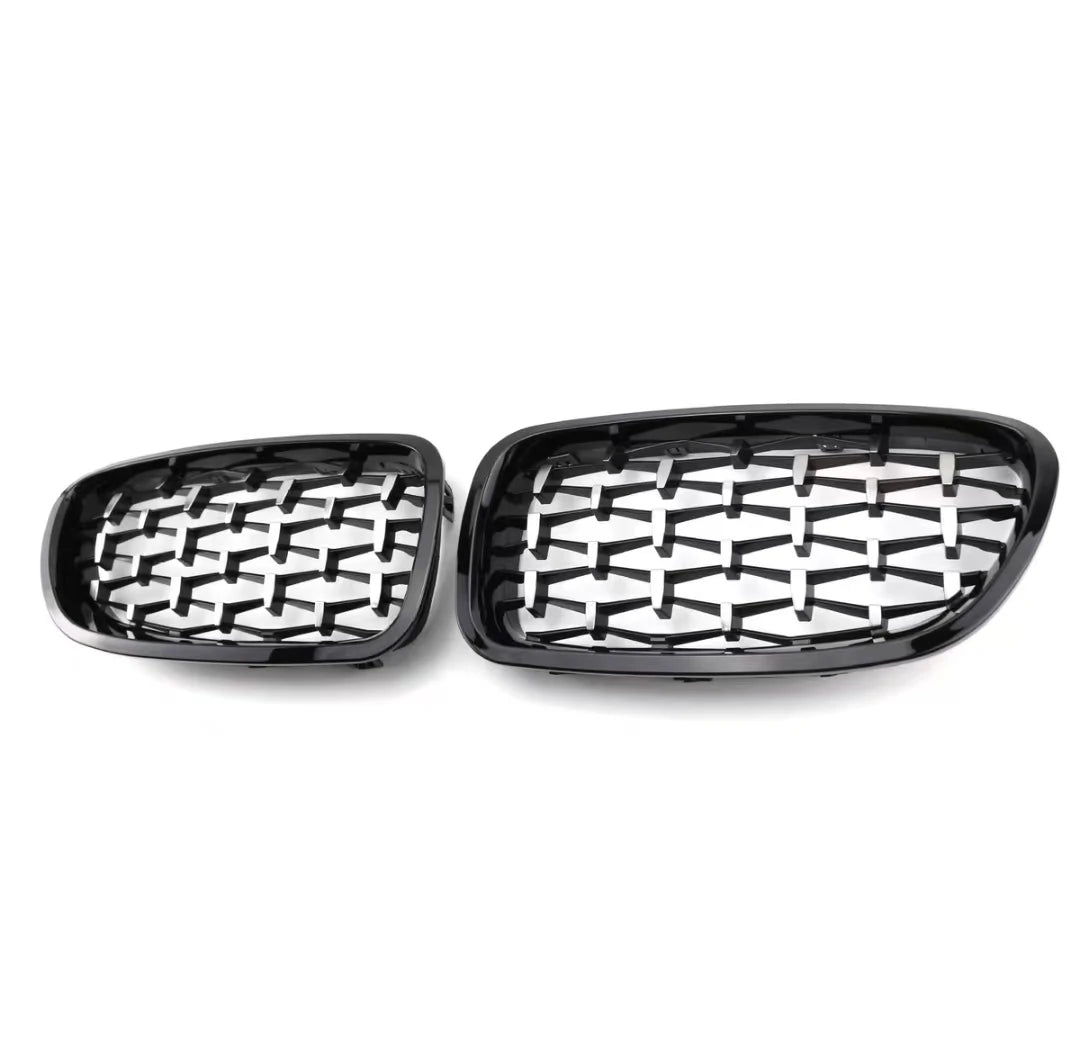 Calandre New High Quality ABS Plastic Front Grilles 2010-2017 for 5 F10 Full Black/Black Frame Chrome Diamond Point/Diamond Chrome