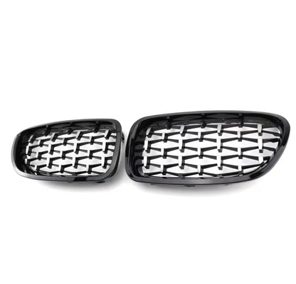 Calandre New High Quality ABS Plastic Front Grilles 2010-2017 for 5 F10 Full Black/Black Frame Chrome Diamond Point/Diamond Chrome