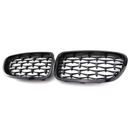 Calandre New High Quality ABS Plastic Front Grilles 2010-2017 for 5 F10 Full Black/Black Frame Chrome Diamond Point/Diamond Chrome