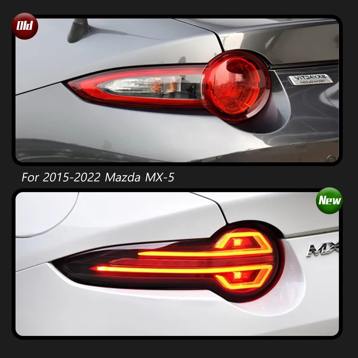 Feux arrières TYPY New Upgrade Modified Full Tail Lamp Assembly Car Accessories for Mazda MX5 2015-2022 Dynamic Turn Signal Brake Taillight