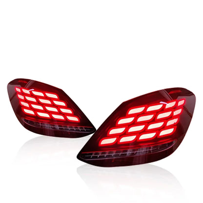 Feux arrières TYPY New LED Taillight Upgrade Modified Full Tail Lamp Car Accessories for Benz C Class W205 2015-2021 Dynamic Turn Signals