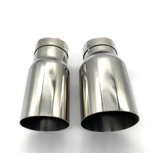 1PCS 304 Stainless Steel Exhaust Racing Universal Exhaust System End Pipe Car Muffler Tailpipe Single Straight Car Exhaust Tips
