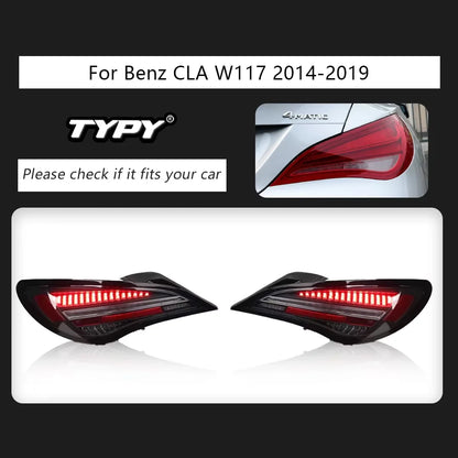 Feux arrières TYPY Car Light for Benz CLA W117 2014-2019 Taillight LED Projetor Tail Lamp Daytime Running Light Automotive Accessories