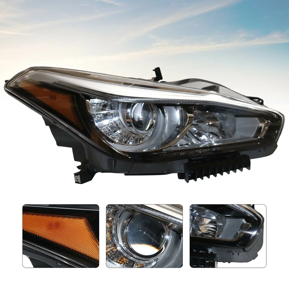 High Quality 2015-2019 Infiniti Q70 LED Headlights Non-AFS/AFS Temperature Car Headlamp New Condition Q70 LED Headlight