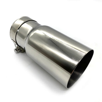 1PCS 304 Stainless Steel Exhaust Racing Universal Exhaust System End Pipe Car Muffler Tailpipe Single Straight Car Exhaust Tips