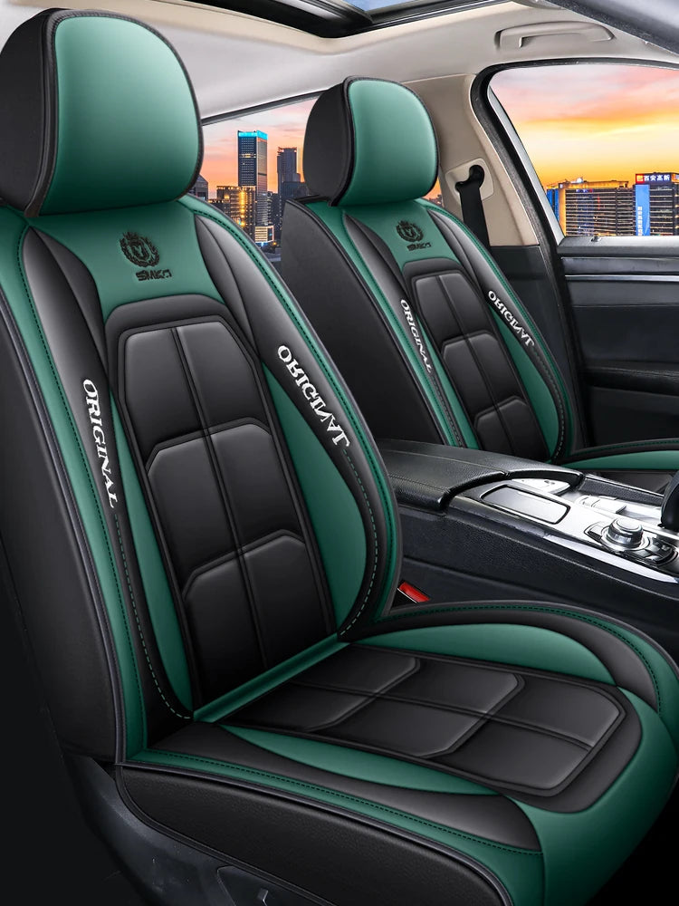 Housse de siège auto /Customized Luxury PU Leather Seat Cover Car Factory Directly Sales 5pcs Car Seat Cover