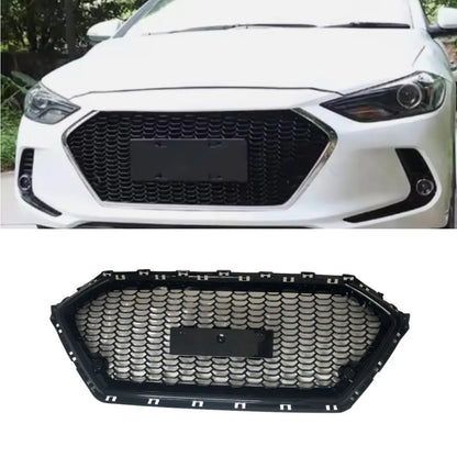 For Hyundai Elantra 2016-2018 Exterior Part Front Racing Upper Grille Racing Grills Car Front Bumper Racing Grille Exterior Part