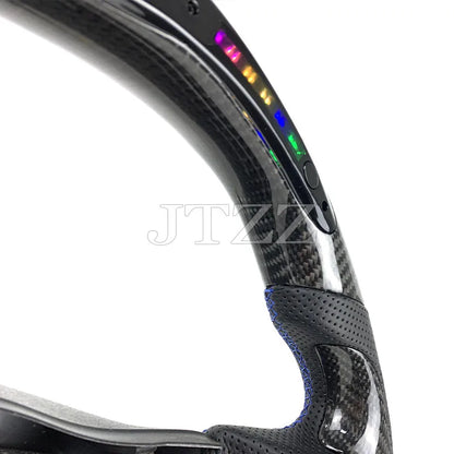 For Infiniti FX30 FX35 FX37 FX50 QX70 2009 2010 2011 2012 LED Display Carbon Fiber Steering Wheel Automotive Interior