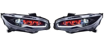 Phare avant  Car LED Light Headlight Assembly for Honda Civic 10th Gen Hatchback DRL Dynamic Rotation Sequential Turn Signal 2016-2021