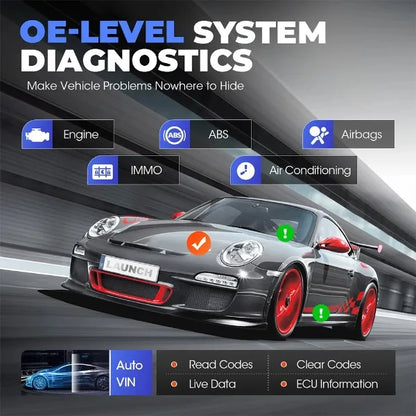 2024 LAUNCH X431 CRP919X BT OBD2 Automotive Diagnostic Tools CANFD/DOIP OE-Level Full System Crp919xbt Diagnosis Car Scanner