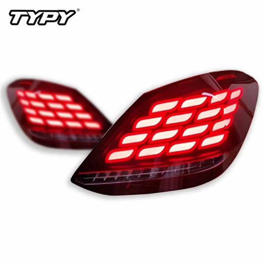 Feux arrières TYPY New LED Taillight Upgrade Modified Full Tail Lamp Car Accessories for Benz C Class W205 2015-2021 Dynamic Turn Signals