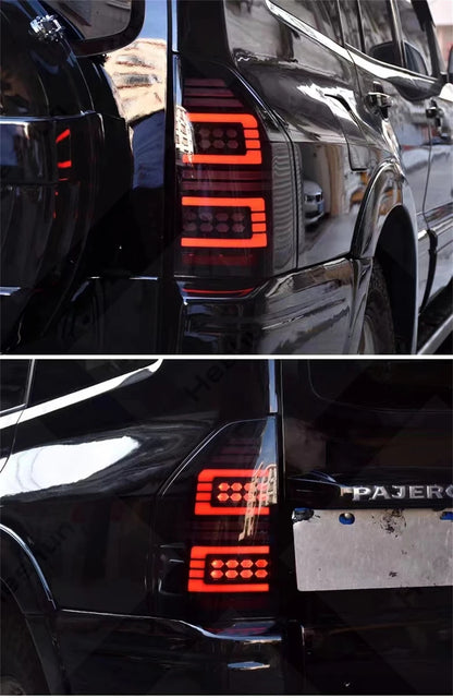 Auto Accessories for Mitsubishi Pajero V73 2009-2022 LED Tail Lamp with ABS Modified Lights for Rear Back Turn Signals