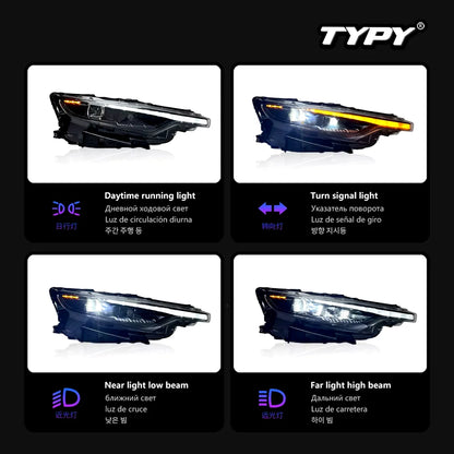 Phare Car Lights for Maserati Levante Headlight Full LED Projector Lens Headlight 2016-2022 Upgrade 2023 Style Front Lamps