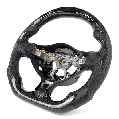 For Infiniti FX30 FX35 FX37 FX50 QX70 2009 2010 2011 2012 LED Display Carbon Fiber Steering Wheel Automotive Interior