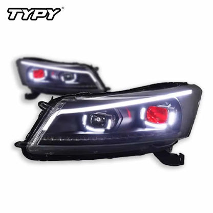 Phare avant Auto Accessories Full LED Head Lamps for Honda Accord 8th Gen 2008-2013 Headlights Assembly Sequential Turn Signal