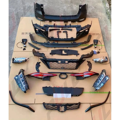 Car Accessories for Fortuner 2014-2020 Upgrade to 2021 Grille kit Carosserie Headlights Taillights Front and Rear Bumper
