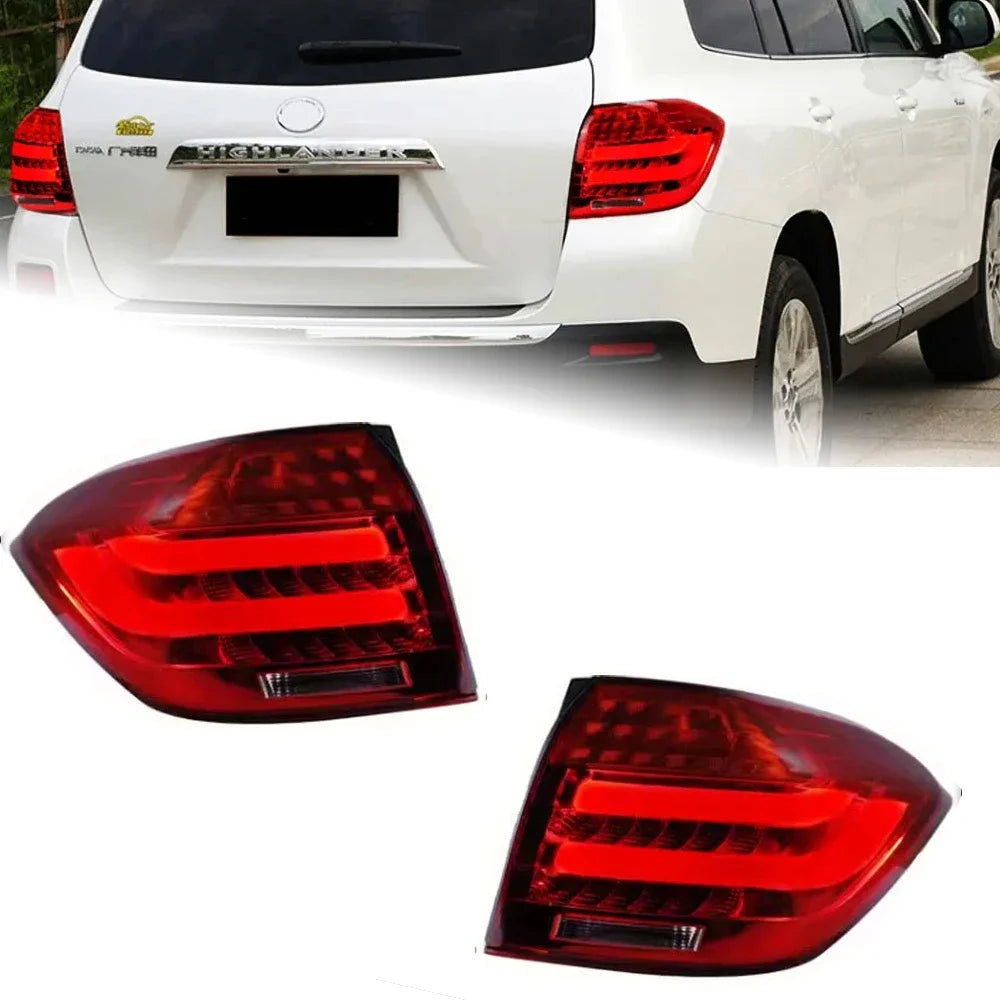 Car Lights for Toyoyta Highlander LED Tail Light 2007-2011 Highlander Rear Fog Brake Turn Signal Brake Reverse Accessories