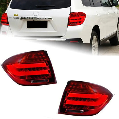 Car Lights for Toyoyta Highlander LED Tail Light 2007-2011 Highlander Rear Fog Brake Turn Signal Brake Reverse Accessories