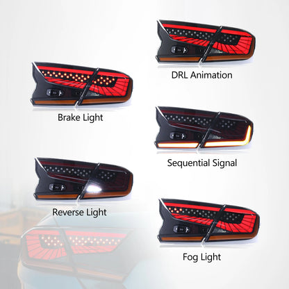 Feux arrières HCMOTIONZ LED Taillights Assembly 2018-2022 for Honda Accord DRL Start up Animation Lighting System New Condition Car Rear Lamps
