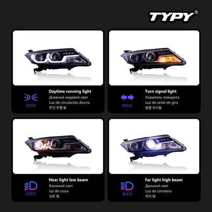 Phare New LED Headlight Upgrade Modified Full Head Lamp for Honda CITY 2015-2019 Turn Signals Daytime Running Lights