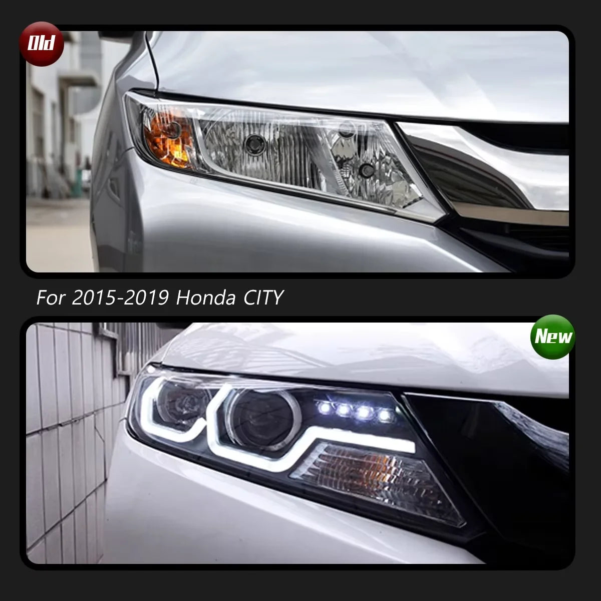 Phare New LED Headlight Upgrade Modified Full Head Lamp for Honda CITY 2015-2019 Turn Signals Daytime Running Lights