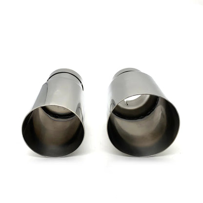 1PCS 304 Stainless Steel Exhaust Racing Universal Exhaust System End Pipe Car Muffler Tailpipe Single Straight Car Exhaust Tips