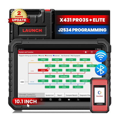 LAUNCH X431 PRO3S+ Elite 2026 All-in-One Bidirectional Scan Tool With J2534 Programming Auto Diagnostic Machine 2 Years Free