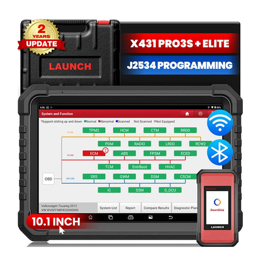 LAUNCH X431 PRO3S+ Elite 2026 All-in-One Bidirectional Scan Tool With J2534 Programming Auto Diagnostic Machine 2 Years Free