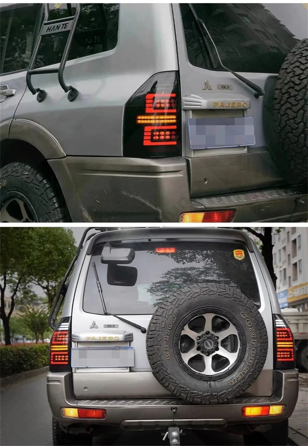 Auto Accessories for Mitsubishi Pajero V73 2009-2022 LED Tail Lamp with ABS Modified Lights for Rear Back Turn Signals