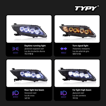 TYPY Car Light for Honda CITY 2015-2019 Headlight LED Projetor Head Lamp Daytime Running Light Automotive Accessories