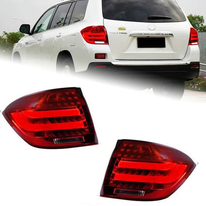 Car Lights for Toyoyta Highlander LED Tail Light 2007-2011 Highlander Rear Fog Brake Turn Signal Brake Reverse Accessories