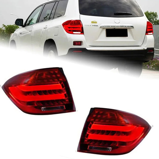 Car Lights for Toyoyta Highlander LED Tail Light 2007-2011 Highlander Rear Fog Brake Turn Signal Brake Reverse Accessories