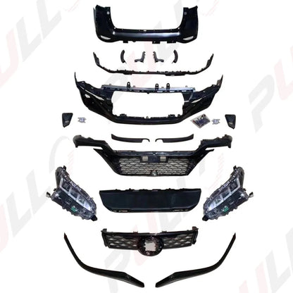 Car Accessories for Fortuner 2014-2020 Upgrade to 2021 Grille kit Carosserie Headlights Taillights Front and Rear Bumper